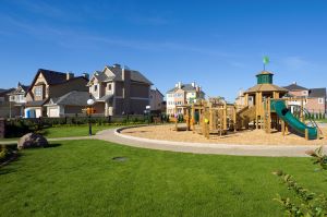 Playground in middle of community